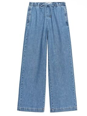 🌺NWT Zara WIDE LEG lightweight jeans 🌺